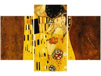 90X60CM OBRAZ POCAŁUNEK WG GUSTAV KLIMT TRZY OBRAZY