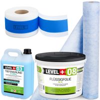 Zestaw Hydroizolacja Folia 12kg Taśma 5m Mata Uszczelniająca 2m Grunt 5l