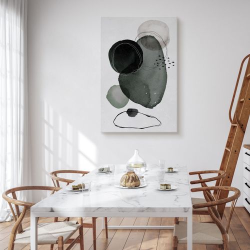 Obraz Na Płótnie Akwarele Abstrakcja Styl Boho Minimalizm 60cm x 90cm na Arena.pl