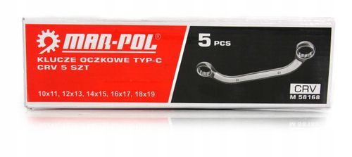 klucze oczkowe typ-c 5-ele (10-19mm) na Arena.pl