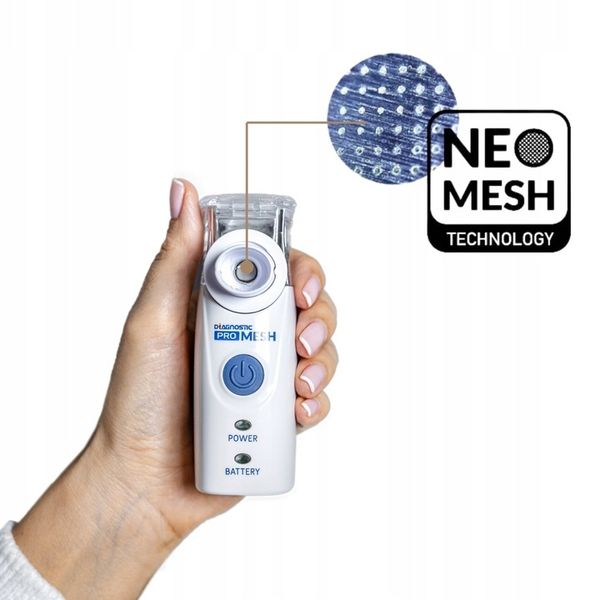Inhalator nebulizator przenośny DIAGNOSTIC PRO MESH + gratis zdjęcie 4