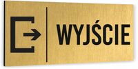 Tabliczki różne napisy WYJŚCIE Piktogram Tablica informacyjna Aluminium