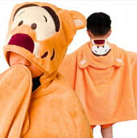 RĘCZNIK KĄPIELOWY OKRYCIE KĄPIELOWE Z KAPTUREM PONCZO 70x140 DLA DZIECI