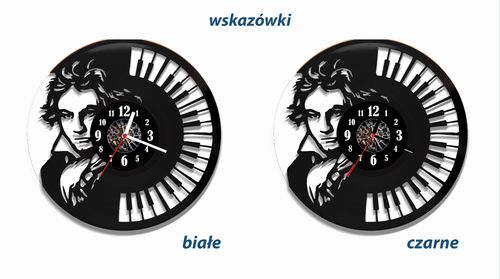 Zegar ścienny z płyty winylowej Beethoven 73.2 na Arena.pl