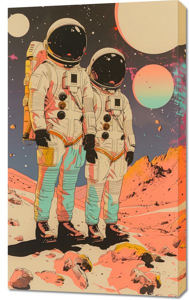 Obraz 60x100cm Astrounauci Kosmonauci zdjęcie 1