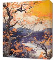 Obraz 50x60cm Złota Jesień nad Jeziorem