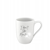 Villeroy&Boch Kubek Statement 340ml z napisem nie lubię poniedziałków