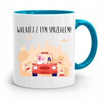 Dla Instruktora Prawa Jazdy Kubek Błękitny Prezent Z Nadrukiem Ze Zdjęciem