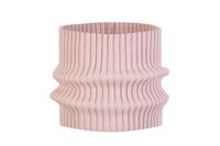 BROEL DZIANY komin tuba dla dzieci prążkowany pudrowy róż