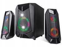 Głośniki komputerowe 2.1 Bluetooth Tracer Hi-Cube BT RGB Flow 20W LED do TV