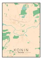 Konin mapa kolorowa - plakat 61x91,5 cm