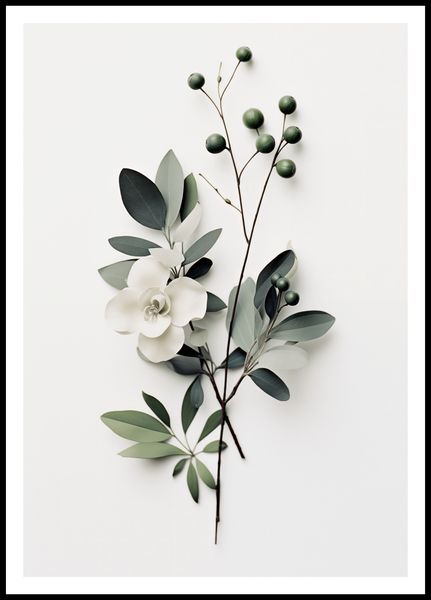Plakat 68x98cm Papierowy Kwiat zdjęcie 3