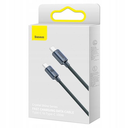 BASEUS SZYBKI KABEL PD USB C 100W 5A MOCNY PRZEWÓD DO TELEFONU KOMPUTERA 2m na Arena.pl