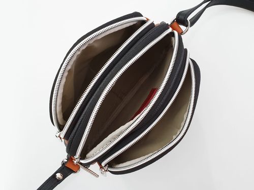 VERA PELLE torebka damska skórzana listonoszka 3 komorowa V463 srebrna na Arena.pl