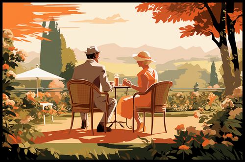 Plakat 91,5x60cm Retro Randka na Arena.pl