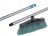 zestaw miotła eco twarda 30 cm + kij do szczotki z gwintem