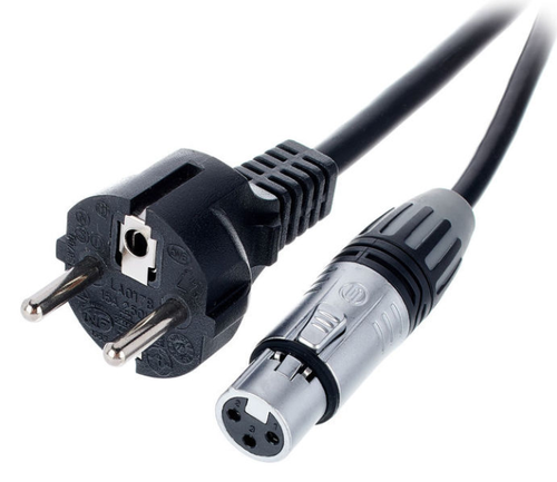 Kabel hybrydowy zasilająco-sygnałowy mikrofonowy XLR IEC 20m the sssnake na Arena.pl