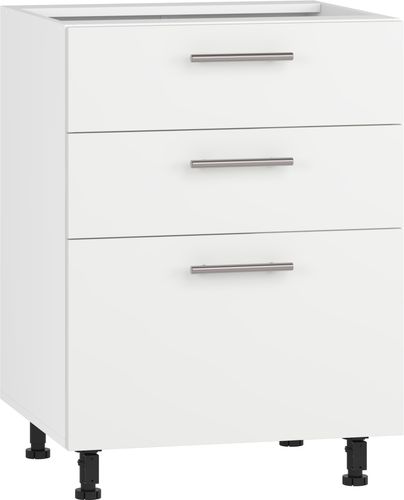 BELLA D3S-60/82 SZAFKA DOLNA Z SZUFLADAMI, MECH HETTICH FRONT: BIAŁY MAT na Arena.pl