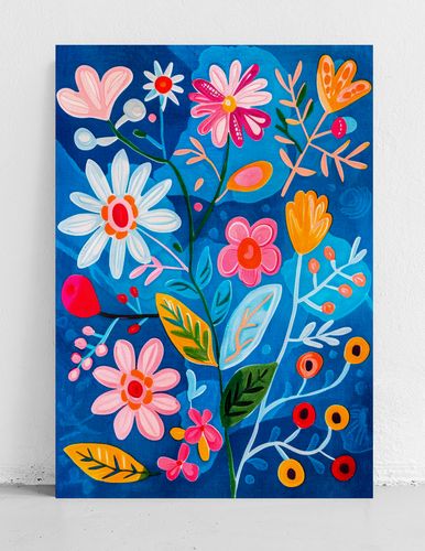 Plakat kwiaty abstrakcja 70x100 cm na Arena.pl