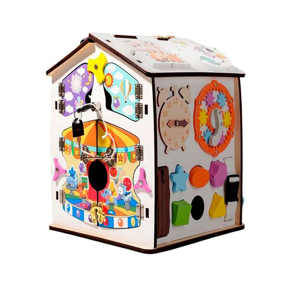 tablica manipulacyjna Domek - kolorowy zdjęcie 1