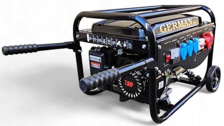 AGREGAT PRĄDOTWÓRCZY A8 5,2kW KOŁA MIEDŹ prądu AVR+ MIEDZIANY STOJAN GERMAN zdjęcie 13