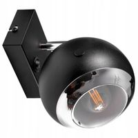 2X Lampa ścienna kinkiet nowoczesny loft industrial czarny e14 led OLAF
