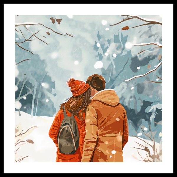 Plakat 60x60cm Razem w Śniegu zdjęcie 3