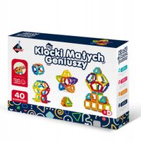 KLOCKI MAŁYCH GENIUSZY GEOMETRYCZNE SZCZOTKI 7880