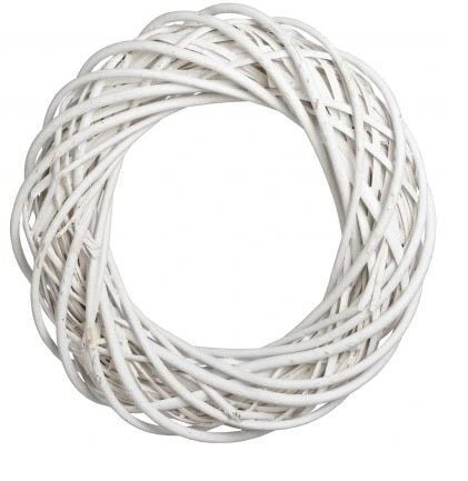 Wianek wiklinowy Biały średnica 25 cm WIKLINAGruby zdjęcie 1