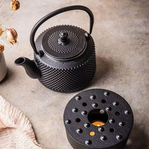 zaparzacz żeliwny dzbanek 0,8l z filtrem i podgrzewaczem kinghoff kh-1847 na Arena.pl