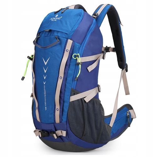 Plecak turystyczny 40l AOKING, niebieski, z miejscem na bukłak na Arena.pl