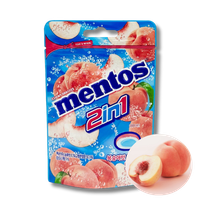 Mentos Soda Peach koreańskie drażetki o smaku brzoskwiniowym 45g