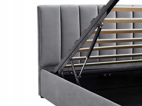 Łóżko 120x200 tapicerowane z zagłówkiem i stelażem MONTREAL VELVET na Arena.pl