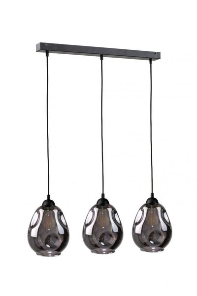 Lampa wisząca 3xE27 LOKI BLACK zdjęcie 1