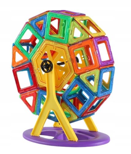 KLOCKI MAGNETYCZNE Zestaw 72 elementy Panele Figury 3D na Arena.pl