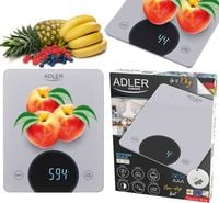 waga kuchenna - do 10kg - led adler ad 3173 silver