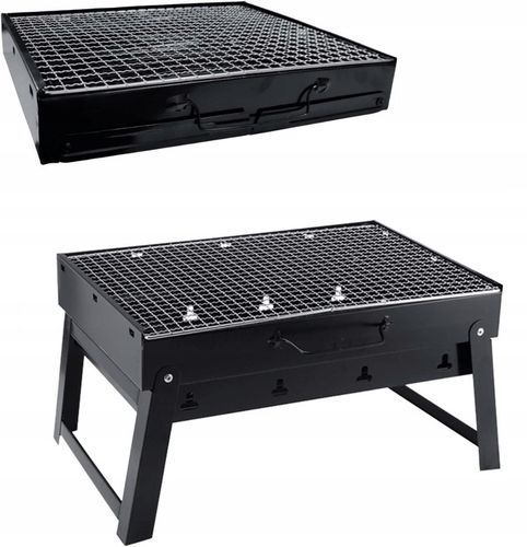 ZESTAW GRILL OGRODOWY WĘGLOWY TURYSTYCZNY |SKŁADANY |+ AKCESORIA DO GRILLA na Arena.pl
