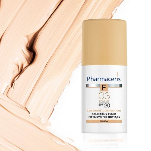 PHARMACERIS F Delikatny fluid intensywnie kryjący SPF 20 bronze 03 30ml na Arena.pl