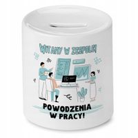 Skarbonka Na Powitanie W Pracy Idealne Na Prezent Z Nadrukiem Ze Zdjęciem