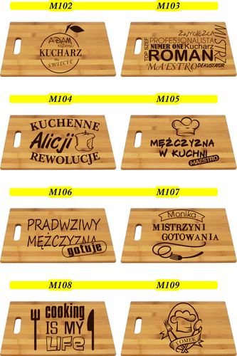 BAMBUSOWA DESKA grawer szef kuchni DZIADEK BABCIA na Arena.pl