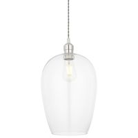 Szklana lampa wisząca L&-1102678 Light& nas wyspę nowoczesna nikiel