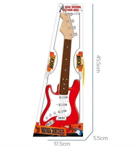GITARA ROCKOWA DLA DZIECI GRA STRUNY INSTRUMENT zdjęcie 7
