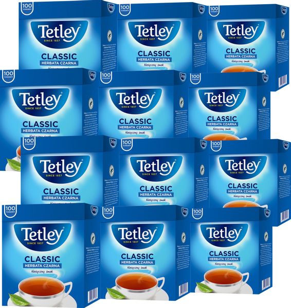 (x12) TETLEY Herbata Classic 100tb zdjęcie 1
