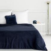Koc narzuta SIMPLE1 150x200 Eurofirany granatowy miękki i lekki