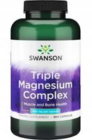 SWANSON MAGNEZ TRZY FORMY 400MG 300kap TRIPLE MAGN