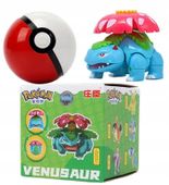 VENNUSAUR Pokemon Pokeball Clip BOX + Składana Figurka Pokemony z PL