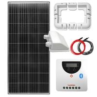 ZESTAW FOTOWOLTAICZNY 200W SOLARNY Z UCHWYTAMI MONTAŻOWYM DO KAMPERA