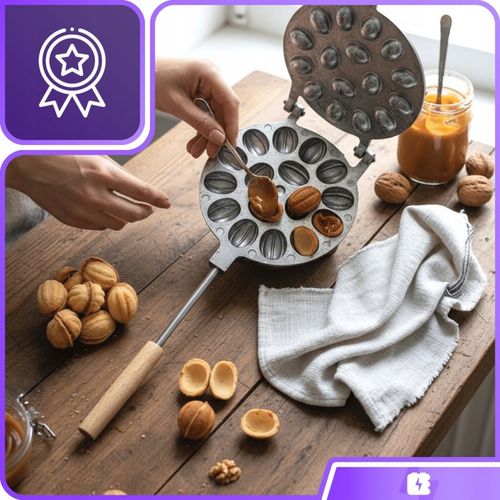 OPIEKACZ DO ORZESZKÓW CIASTEK NA ŚWIĘTA FORMA 16SZT PATELNIA na Arena.pl