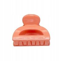 Spinka klamra plastikowa półokrągła średnia morelowy 4cm