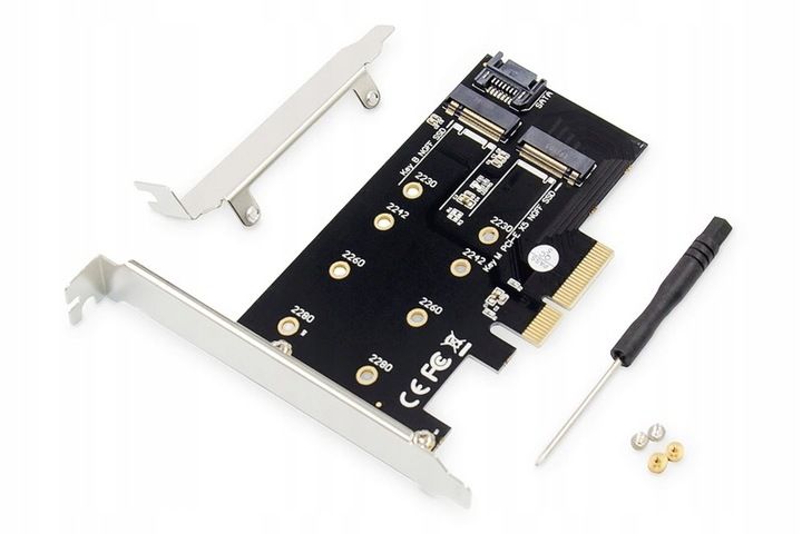 Digitus Kontroler M.2 NGFF/NVMe SSD PCIe3.0 SATA zdjęcie 6